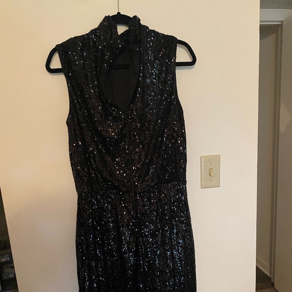 Express Black Sequin Dress - Picture 3 of 4